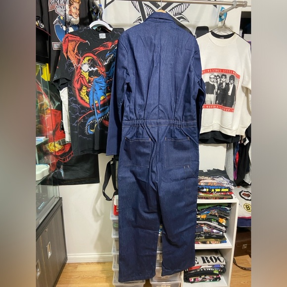 Vintage 60s 70s denim coveralls - Picture 2 of 7
